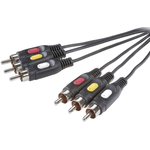 SpeaKa Professional SP-7869868 Composite-Video-Kabel 10 m 3 x RCA Schwarz (SP-7869868)