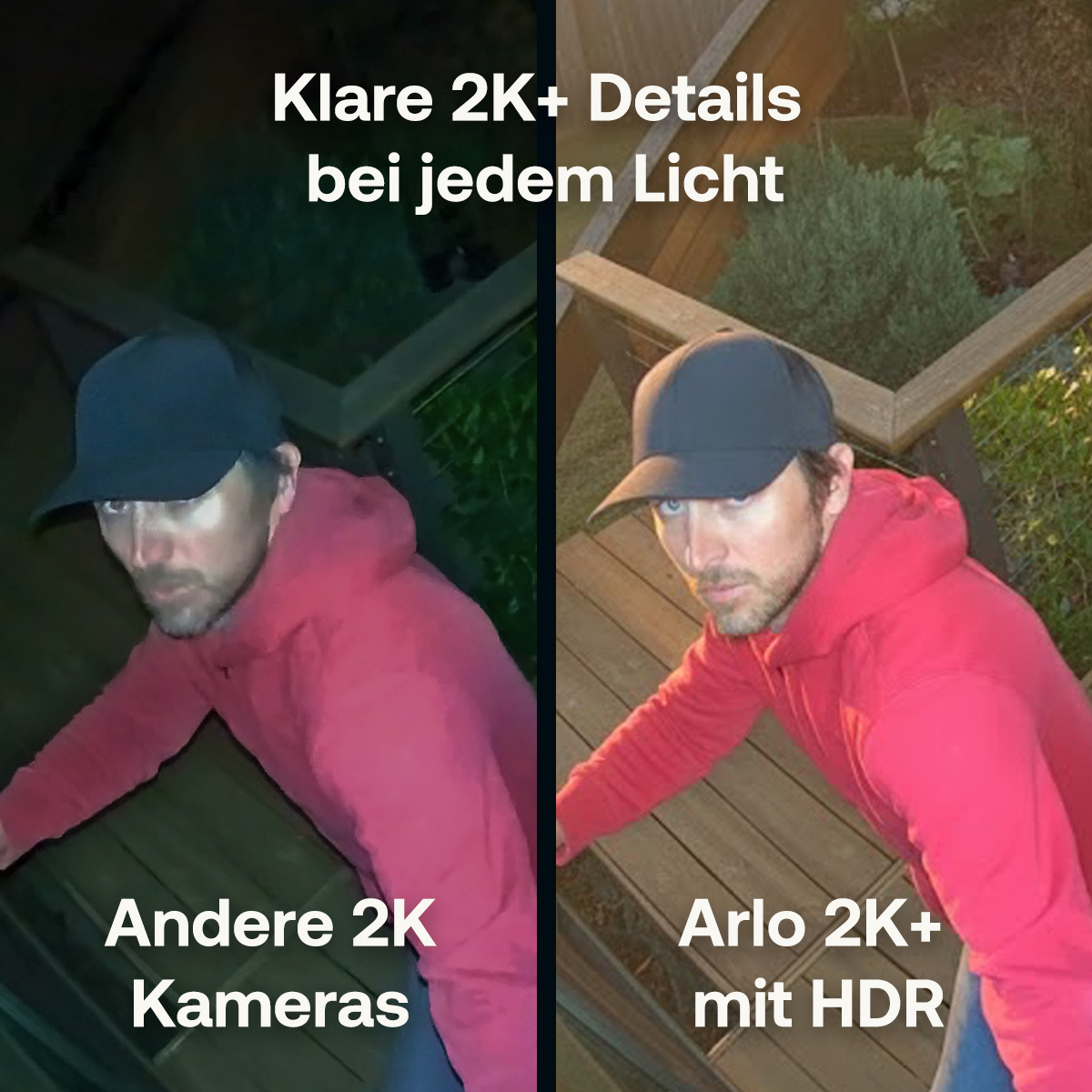 Arlo Pro 6 2025 Edition 2K HDR Netzwerk-Überwachungskamera weiß