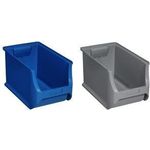 Allit 456275 Werkstatt Sichtlagerkasten ProfiPlus Box RE 4H stapelbar (L x B x H) 355 x 205 x 200 mm Grau 1 St. (456275)