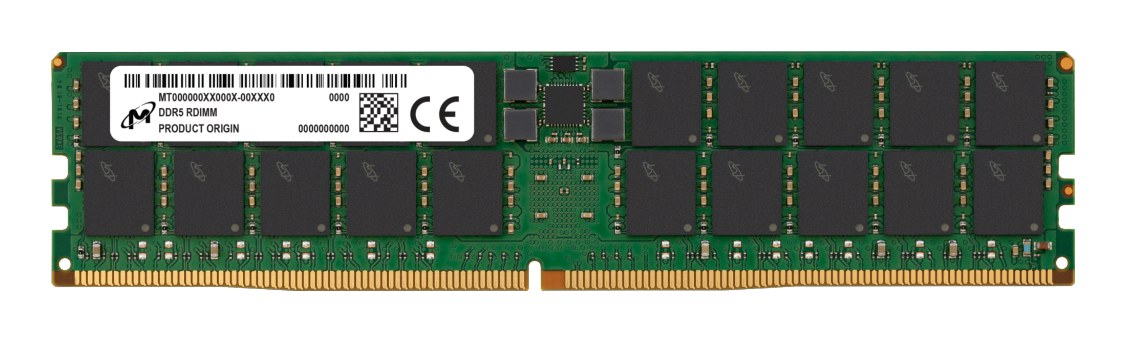 Micron 64 GB DDR5-6400 ECC Registered RDIMM 288-pin DIMM