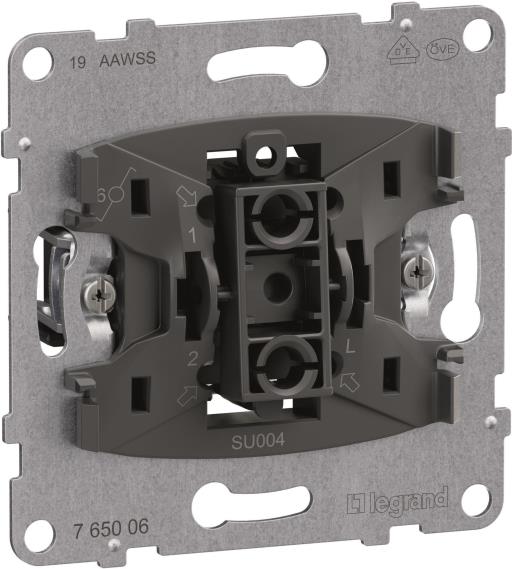 Legrand SEANO Einsatz 765006Wechselschalter 10AX Steckklemmen (765006)