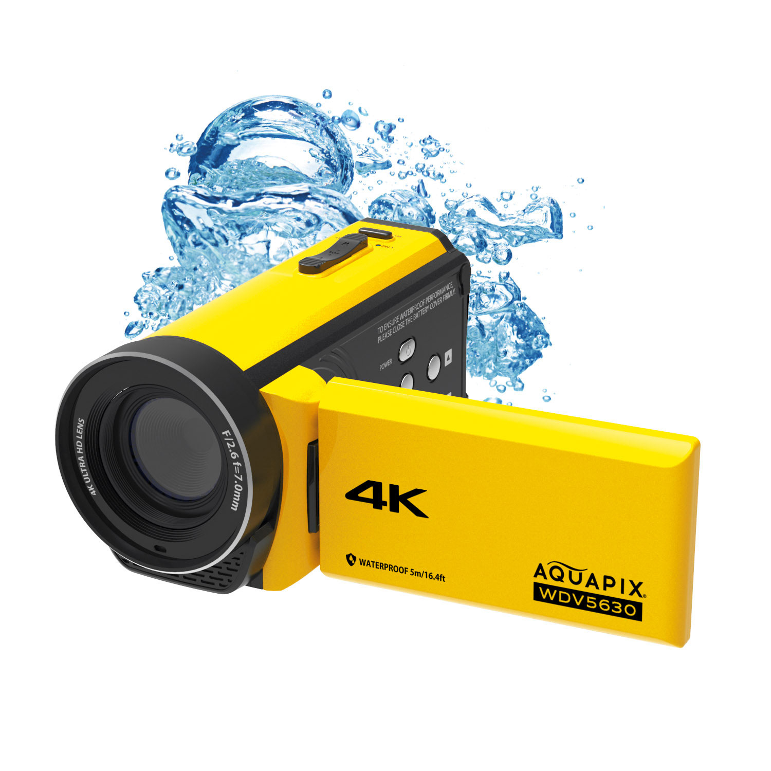 Easypix Aquapix WDV5630 3" 13 MP 4K Gelb