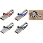 hama USB 2.0 Speicherstick FlashPen "Hook-Style", 32 GB aus Metall, Lesegeschwindigkeit: 15 MB/Sek., Übertragungs- - 1 Stück (123921)