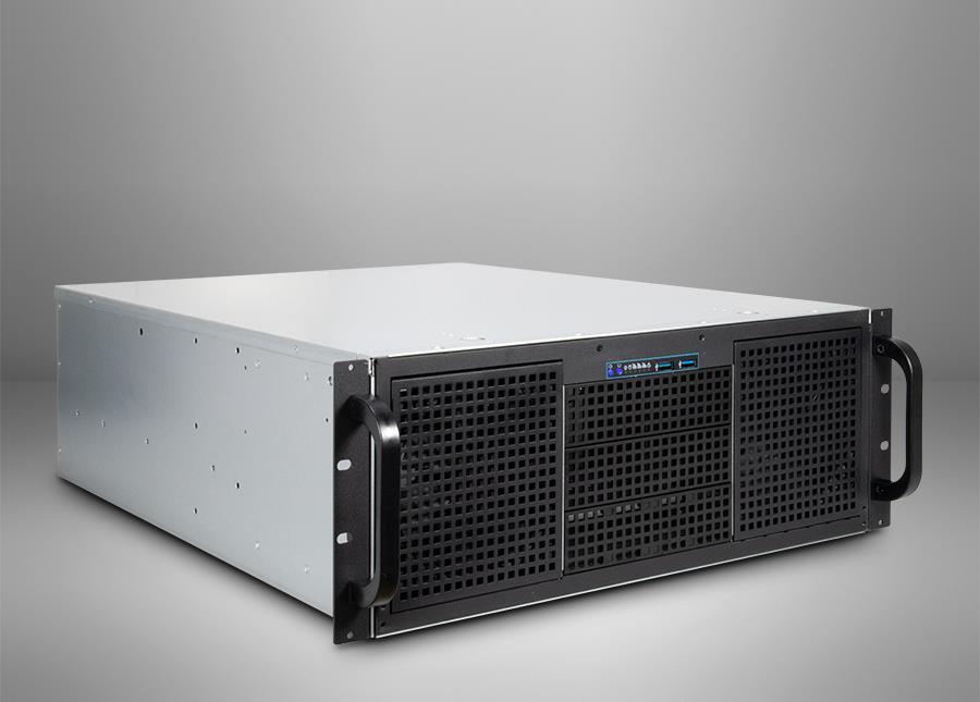 Inter-Tech IPC 4U-40255 4U Rack Server-Gehäuse SSI EEB Schwarz, Grau