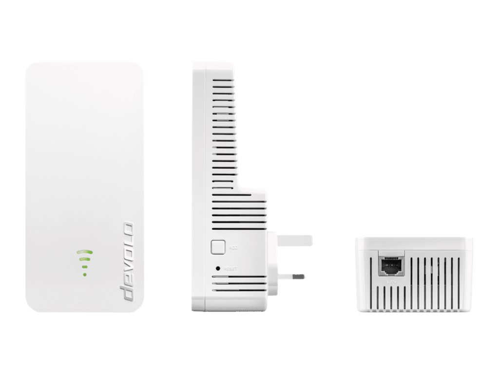 Devolo WiFi 6 Repeater 3000 WLAN Signalverstärker 3000 Mbps Gigabit LAN Weiß