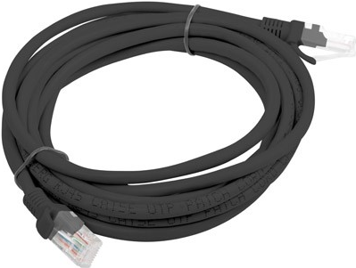 Lanberg PCU6-10CC-0300-BK Netzwerkkabel Schwarz 3 m Cat6 U/UTP (UTP) (PCU6-10CC-0300-BK)