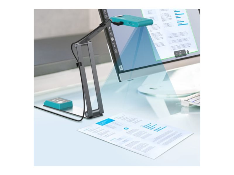 IRIS IRIScan Visualizer 7 Dokumentenkamera 13 MP 4160 x 3120 USB-C Arctic Blue, Silver