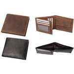 Alassio Geldbörse, im Querformat, aus Leder, schwarz 7 Kartenfächer, 2 Klarsichtfächer, 3 Einschubfächer, - 1 Stück (42246)