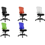 Topstar Bürodrehstuhl "Head Point SY", schwarz Bezug: 100 % Polyester, stufenlose Sitzhöhenverstellung, - 1 Stück (HE200 BC00)