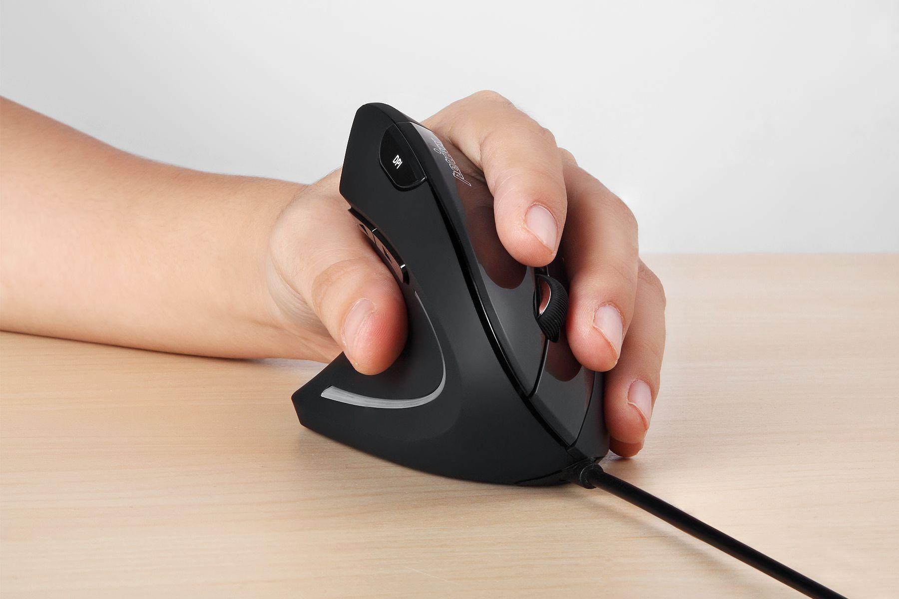 Perixx PERIMICE-513L Ergonomische Maus Schwarz
