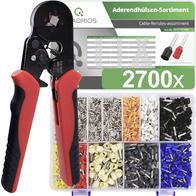 Quadrios 23T045 Aderendhülsen-Sortiment Teilisoliert 1 Set (23T045)