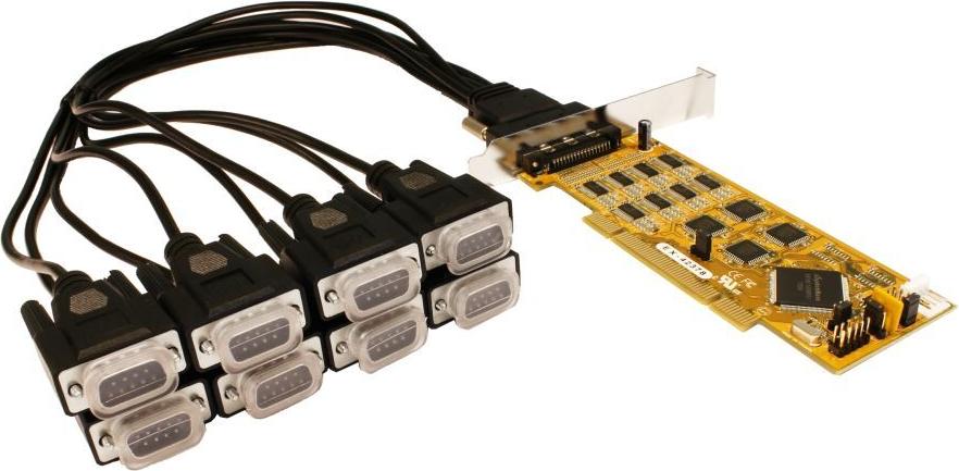 Exsys EX-42378 PCI Schnittstellenkarte 8x Seriell RS-232/422/485
