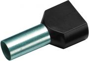 Cimco Zwillings-Aderendhülse 6 mm² 14 mm Teilisoliert Schwarz 18 2450 100 St. (18 2450)
