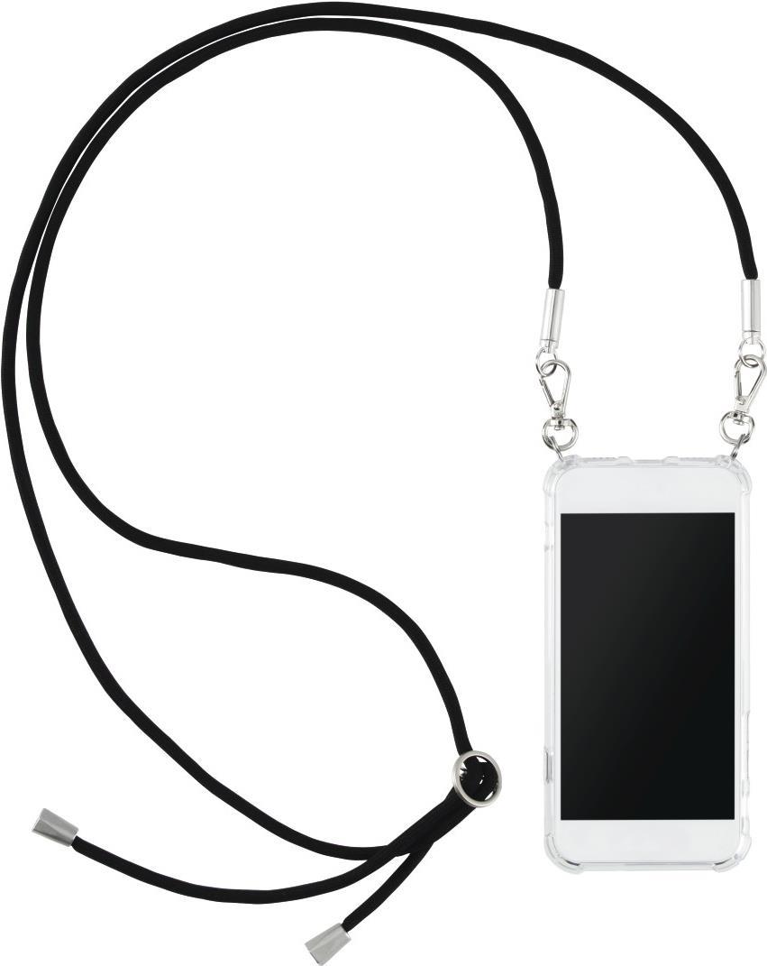 Hama Design Line Cross-Body - Hintere Abdeckung für Mobiltelefon - Polycarbonat, Textil, Thermoplastisches Polyurethan (TPU) - Transparent (Rückseite) (00195455)