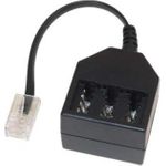 ShiverPeaks S/CONN maximum connectivity Telefon ISDN Adapter-Western-Stecker 6/4 auf TAE Kupplung NFN, 0,2m (71017-1)