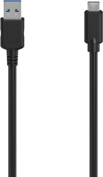 Hama 00300061 USB Kabel 1,5 m USB 3.2 Gen 1 (3.1 Gen 1) USB C USB A Schwarz (00300061)