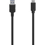 Hama 00300061 USB Kabel 1,5 m USB 3.2 Gen 1 (3.1 Gen 1) USB C USB A Schwarz (00300061)