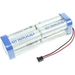 Panasonic Akkupack 8 Mignon (AA) Kabel, Stecker NiMH eneloop Doppelwürfel F2x2x2 Graupner 9.6 V 1900 mAh (124008)