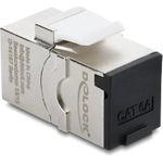 Delock Keystone Modul RJ45 Buchse zu Cat.6A mit Staubschutzklappe (90994)