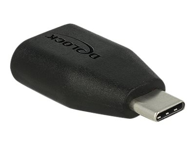 Delock USB-Adapter USB Type-C Stecker auf USB Typ-A Buchse Schwarz