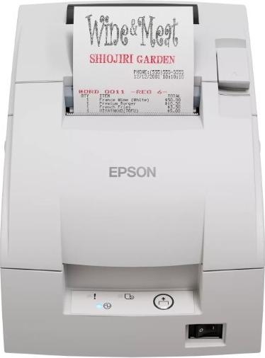 Epson TM-U220IIB Bondrucker Nadeldruck mit Cutter und Ethernet 76 mm 8,8 lps Cool White