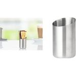 Esmeyer Zuckerstickhalter VISTA, rund, silber aus Edelstahl 18/10, mit gebürsteter Oberfläche, - 1 Stück (400-5192)