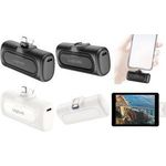 LogiLink Powerbank, 5.000 mAh, 2x USB-C, schwarz einklappbarer USB-C Stecker, USB-C Kupplung, Geräteschutz, - 1 Stück (PA0349)