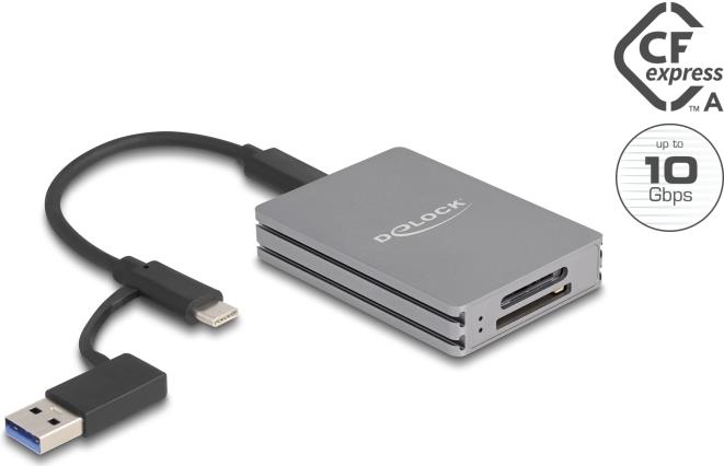 Delock 91013 Card USB-A/-C für SD CFexpress Typ A (91013)