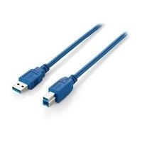 USB-Kabel Equip Anschl. USB 3.0 AB St/St 3.0m blau (128293)