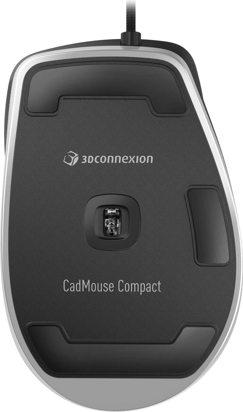 3Dconnexion CadMouse Compact Kabelgebundene Ergonomische Maus 7 Tasten USB Schwarz
