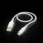 Hama Flexible USB Kabel 1,5 m USB 2.0 USB A USB C Weiß (00201571)