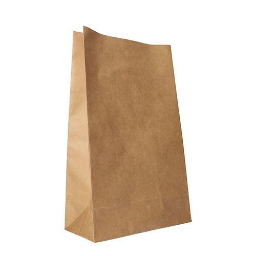 Papstar 88448 Blockbodenbeutel Kraftpapier 36 x 22 x 11 cm Braun