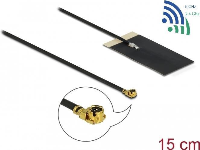 DeLOCK WLAN 802,11 ac/ax/a/h/b/g/n Antenna MHF I plug 2,7 (12611)