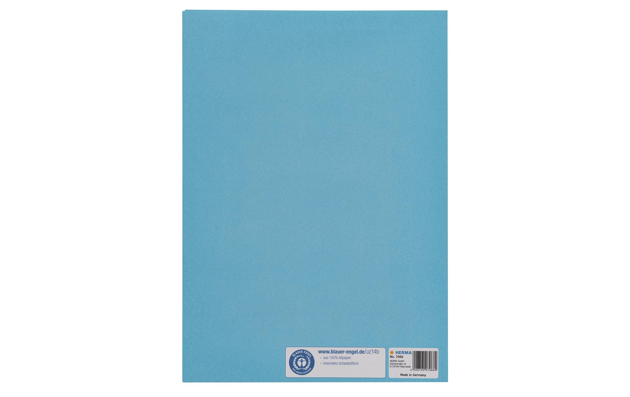 HERMA Heftschoner Papier A4 Hellblau