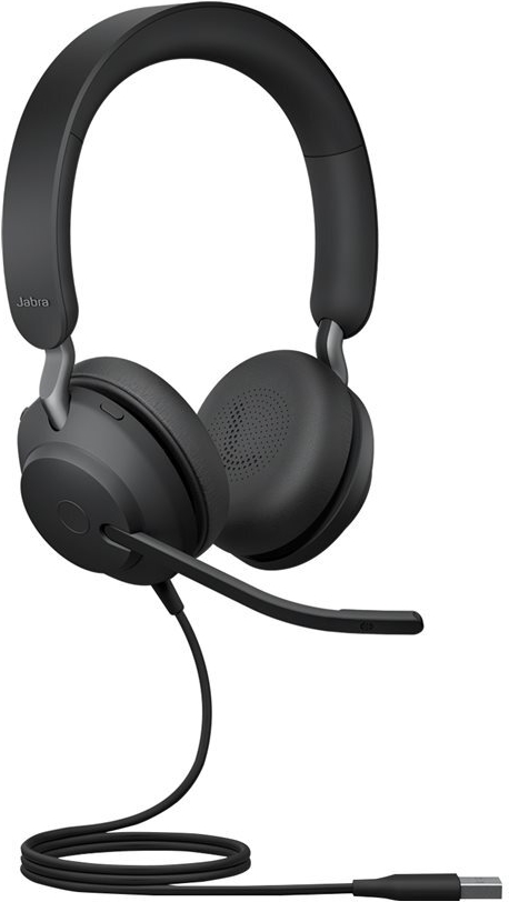 Jabra Evolve2 40 SE Stereo Headset Schwarz - UC-Version, USB-C/A, Busylight -• Headset-Typ: ohraufliegend (24189-989-799)