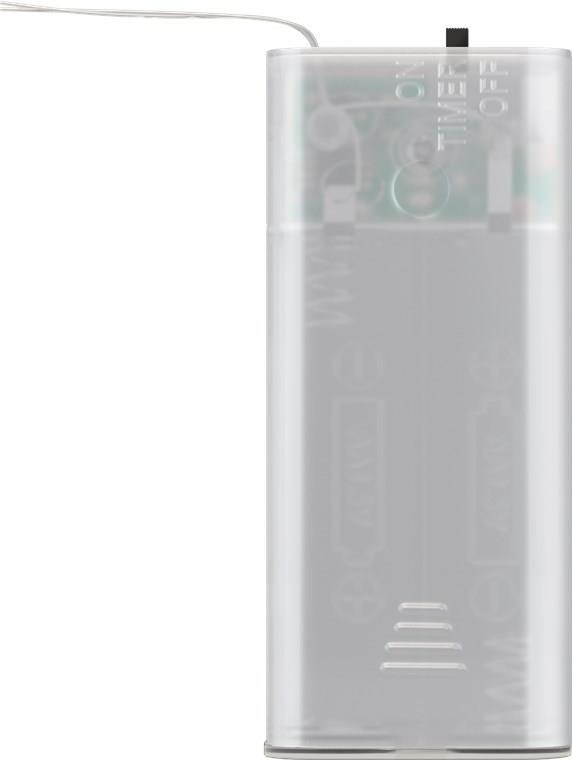 Goobay 10er LED-Silberdraht-Lichterkette "Kugeln & Schleifen (60269)