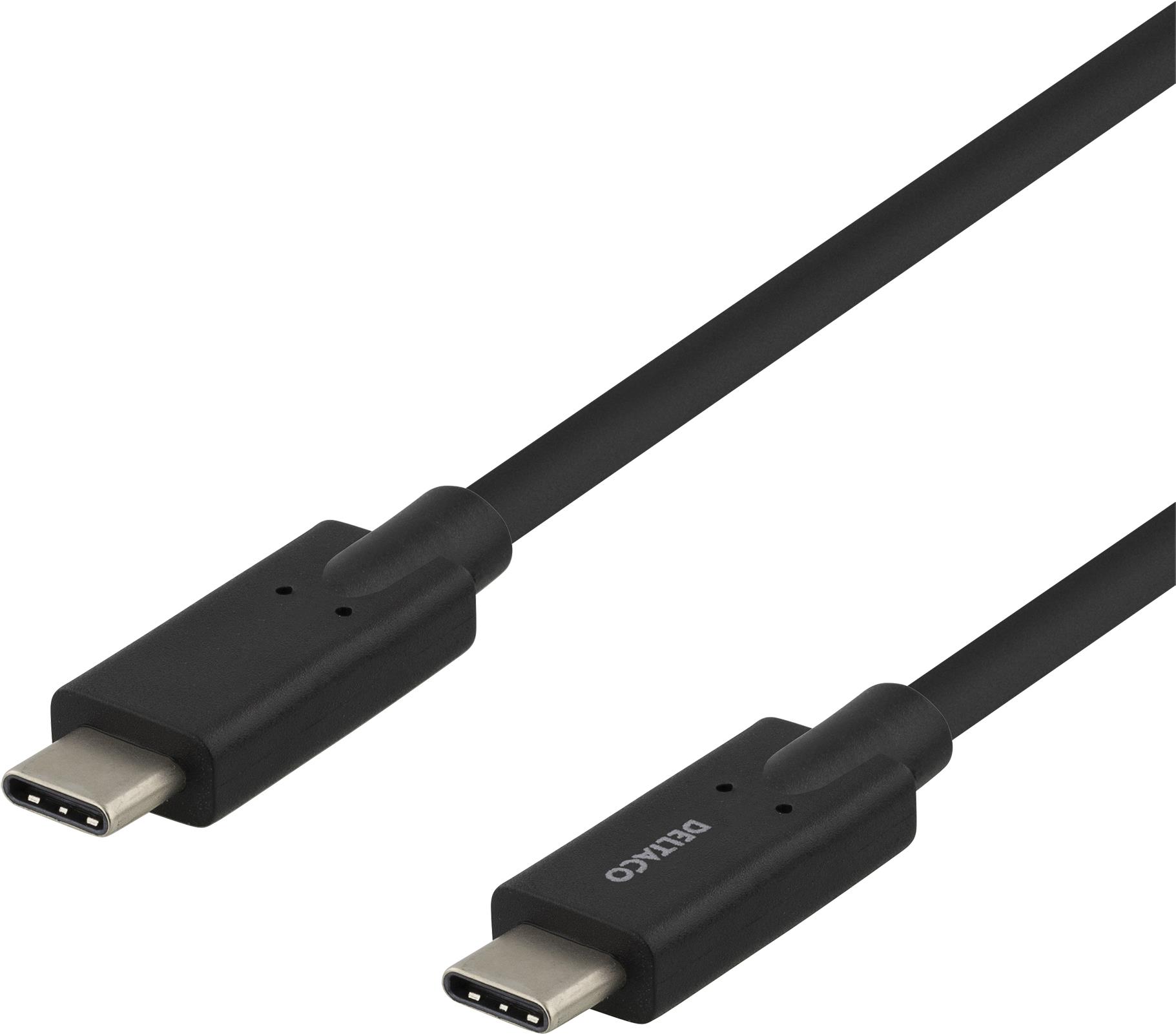 Deltaco USBC-1503M USB Kabel USB 3.2 Gen 1 (3.1 Gen 1) 2 m Schwarz (USBC-1503M)