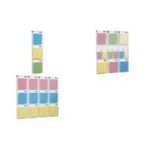 helit Wanddisplay PLACATIV, 12 Fächer DIN A4 hoch, glasklar Fachtiefe: 35 mm, SAN Material, einfache Wandmontage (H6811102)