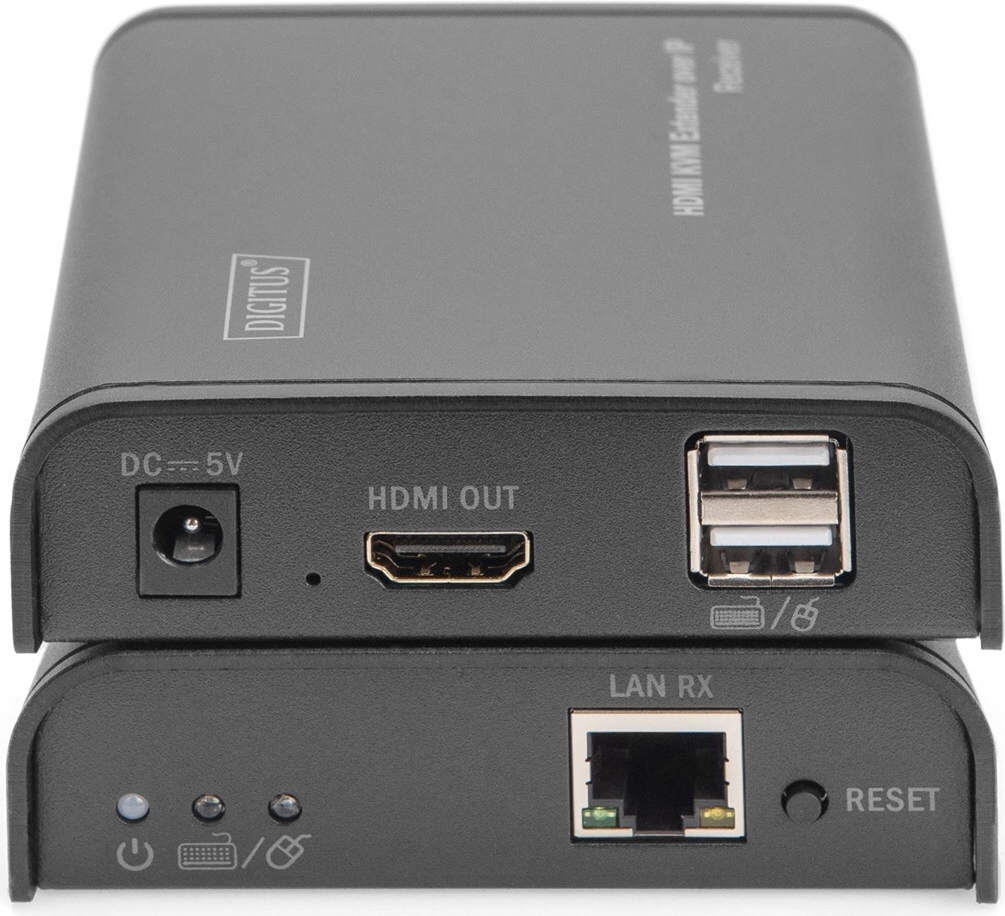 Digitus DIGITUS Professional DS-55202 HDMI KVM Extender 120 m Schwarz