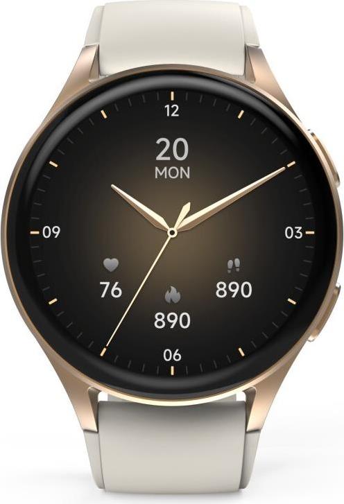 Hama Smartwatch 8900 3,3 cm (1.3") AMOLED 42 mm Digital 466 x 466 Pixel Touchscreen Gold GPS (00178613) (B-Ware)