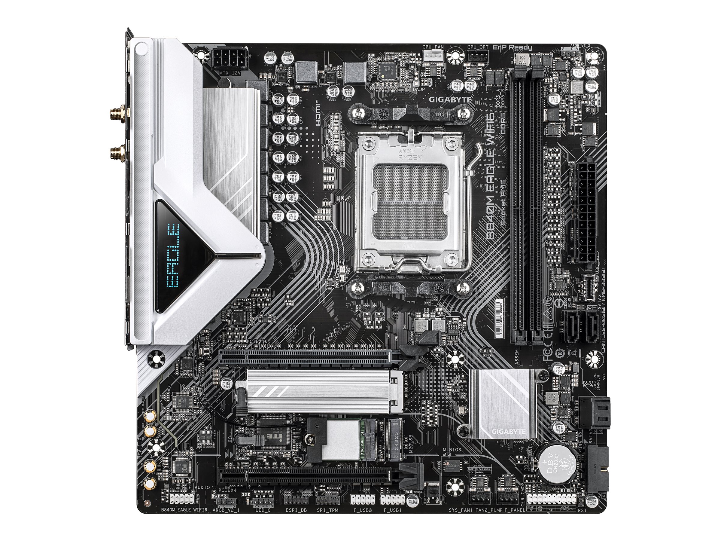 GIGABYTE B840M EAGLE WIFI6 Motherboard Micro ATX Socket AM5 AMD B840 Braun