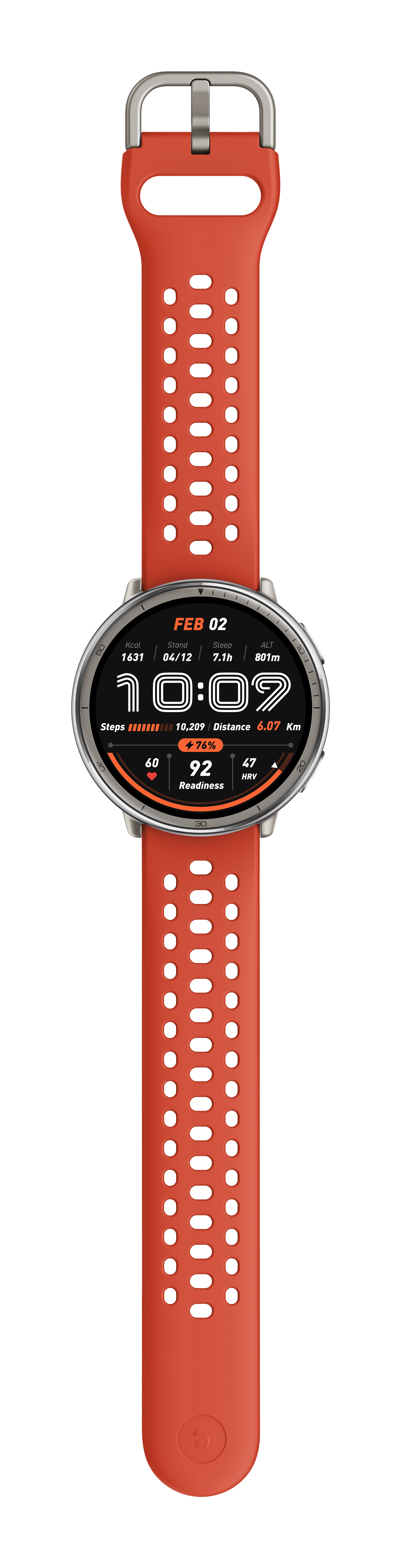Amazfit Active 2 Premium Version 1.32" AMOLED 466 x 466 Bluetooth 5.2 NFC Schwarz