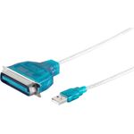 S/CONN maximum connectivity Parallel-Druckerkabel USB-Centronics, ca. 1,2m (75607)