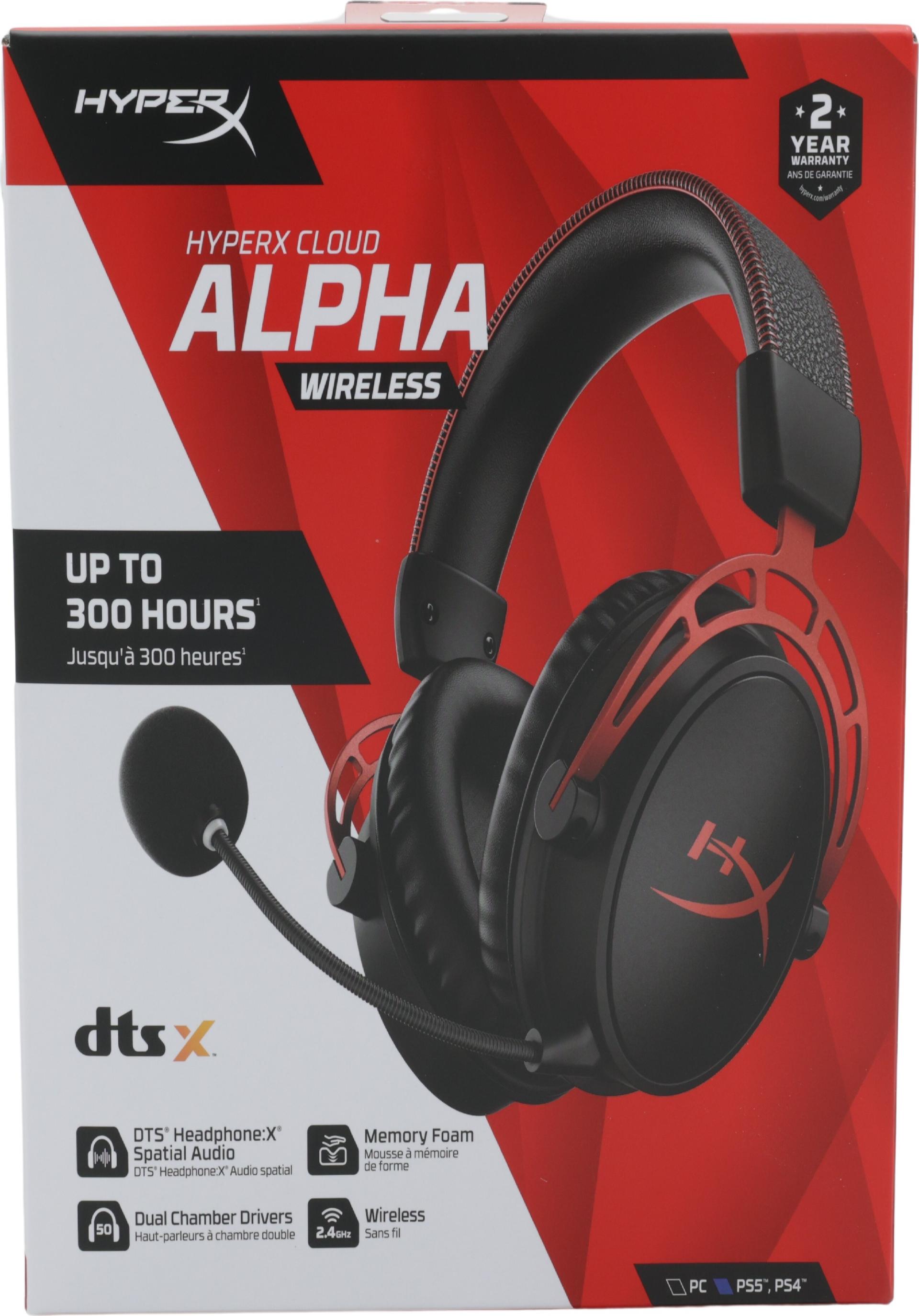 HyperX Cloud Alpha Wireless Gaming-Headset Schwarz-Rot