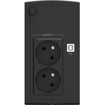 PowerWalker 10121070 Line-Interaktiv 850VA 2AC-Ausgänge Tower Schwarz Unterbrechungsfreie Stromversorgung (UPS) (VI 850 SB FR)