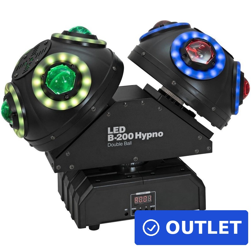 EUROLITE LED B-200 Hypno Double Ball Strahleneffekt (51918826) (geöffnet)