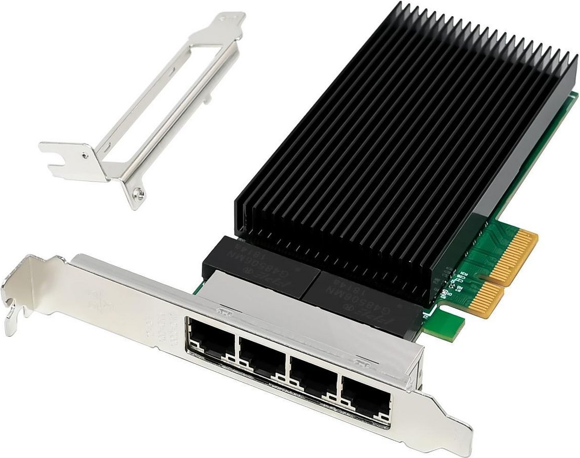MicroConnect Network Card PCIe x4 I226-T4 Quad- 25G RJ45 (MC-PCIEX4-I226-T4)