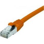 Patchkabel CAT. 6, F/UTP, PoE, halogenfrei, orange, 30,0 m Geschirmtes Patchkabel mit Rastnasenschutz (854430)