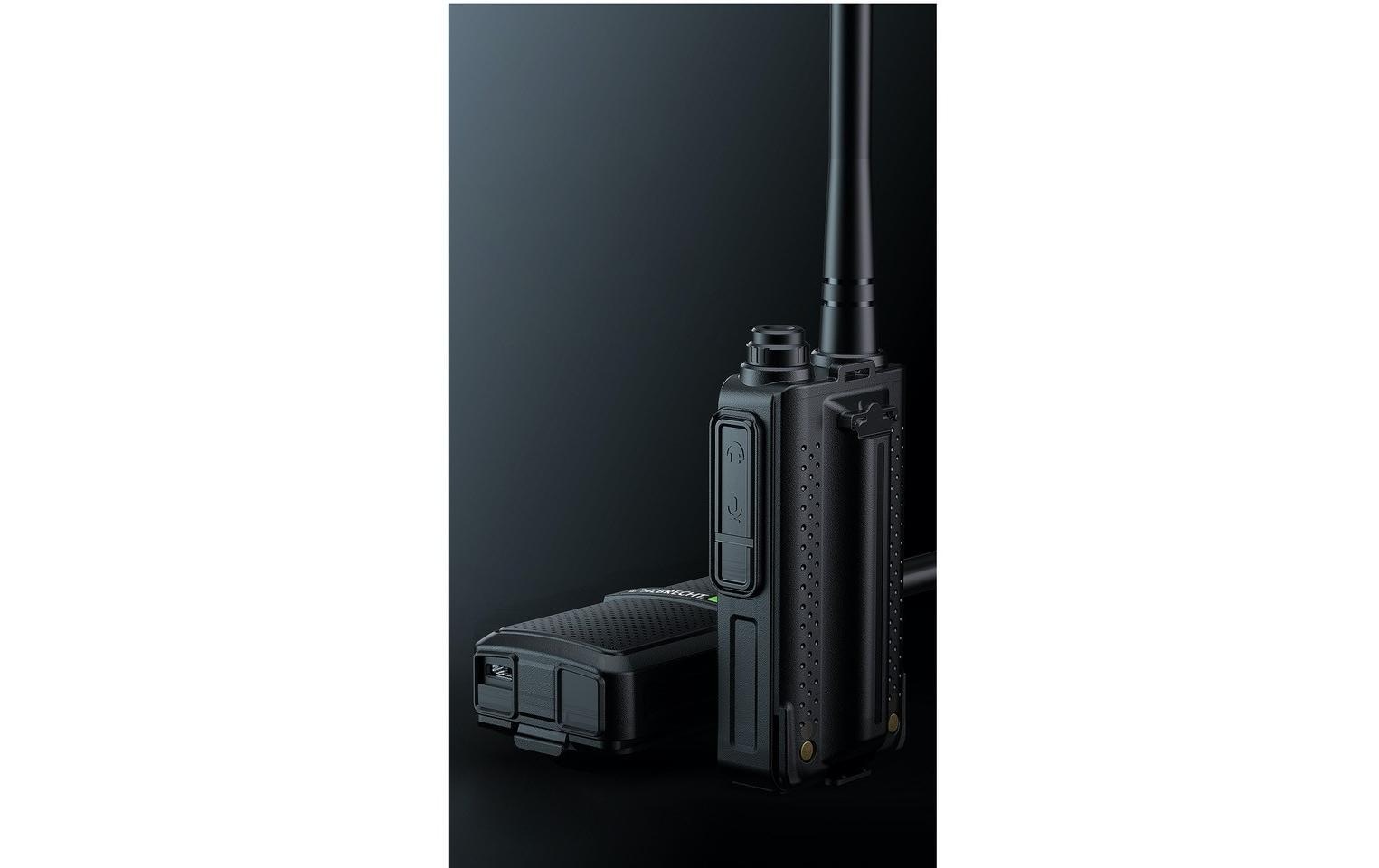 Albrecht Tectalk Worker 3 PMR446 Handfunkgerät 2er-Set 16 Kanäle bis 10 km Reichweite Schwarz