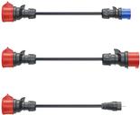 go-e Adapterset Gemini flex 11 kW. Kabelfarbe: Schwarz, Anschluss1 Formfaktor: Gerade, Anschluss2 Formfaktor: Gerade. Kabellänge: 0,3 m, Gewicht: 350 g. Menge pro Packung: 3 Stück(e), Paketgewicht: 460 g (CH-04-33)